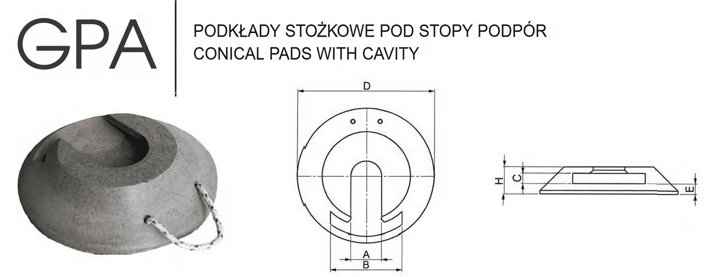 Podkład pod stopy podpór  żuraw, dźwig